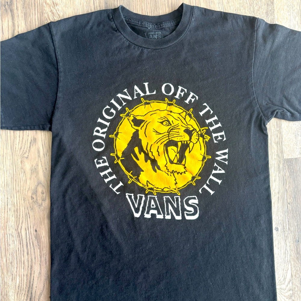 Vans Black Graphic T-Shirt Sz.S